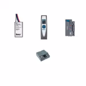 Four components of the Hunter Decoder System including a controller and decoder module.