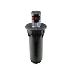 Hunter G-85-BHunter G85B pop-up sprinkler with adjustable spray nozzles and a black casing.