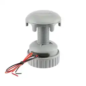 Hunter Irrigation WVL-100 valve assembly with grey housing and wires.