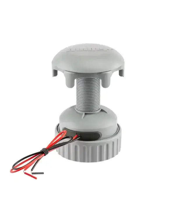 Hunter Irrigation WVL-100 valve assembly with grey housing and wires.